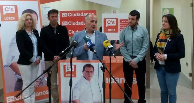 Ciudadanos (C´s) pide a Jódar que aclare 'si propone para Lorca un Alcalde ´a media jornada´'