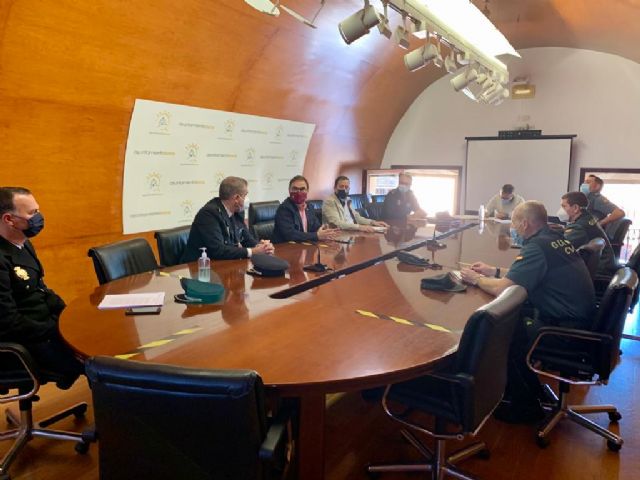El concejal de Seguridad Ciudadana de Lorca destaca la buena coordinación entre los Cuerpos y Fuerzas de Seguridad durante el año y medio que llevamos de pandemia