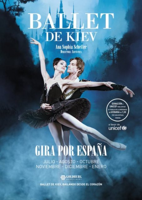 El Ballet de Kiev llega a Lorca el 19 de enero para apoyar a los niños y familias de Ucrania a través de UNICEF