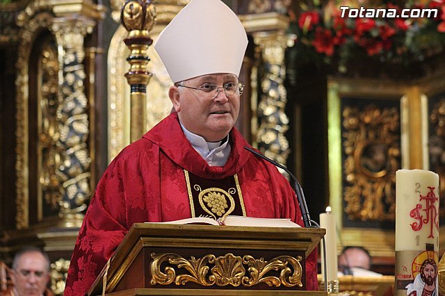 El Obispo de Cartagena manifiesta su cercanía con los lorquinos tras el terremoto de esta mañana