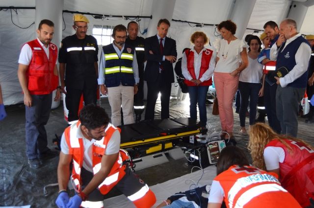 Lorca acoge un simulacro de respuesta ante una gran emergencia en el que han participado cerca de un millar de personas de diversas organizaciones