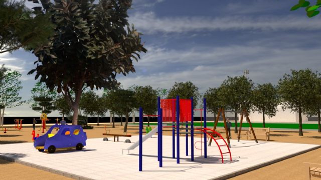 El Ayuntamiento de Lorca inicia la creación de un parque con pista deportiva, zona infantil y juegos biosaludables en la pedanía de La Campana