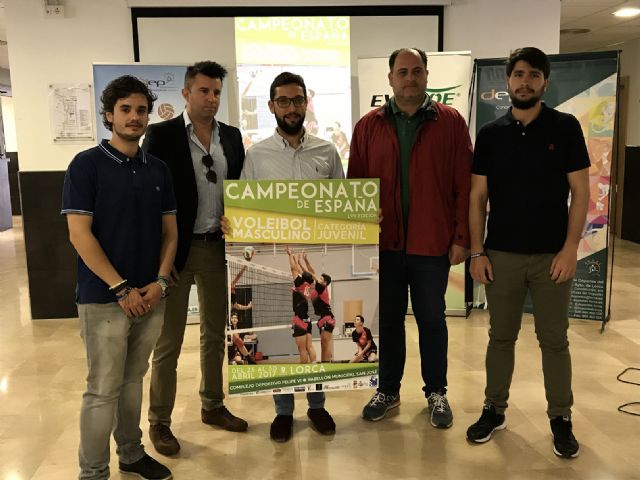 Lorca será sede del 26 al 30 de abril de la LVII edición del Campeonato de España de Voleibol masculino en categoría juvenil