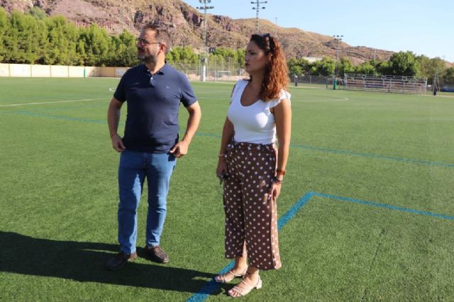El Ayuntamiento de Lorca instalará una cubierta textil en el graderío del campo de fútbol Mundial 82 'Paco El Lomas'