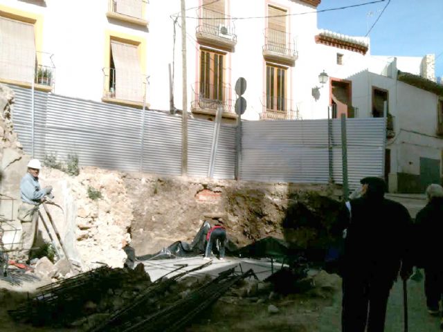 Empieza la reconstrucción de otra vivienda demolida por los seísmos de Lorca en el área PEPRI del casco histórico