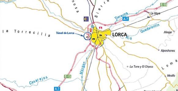 Fomento licita las obras para la adecuación del túnel de Lorca en la autovía A-7, al Real Decreto 635/2006
