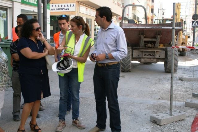 Las obras de remodelación del barrio de San José en Lorca avanzan a buen ritmo