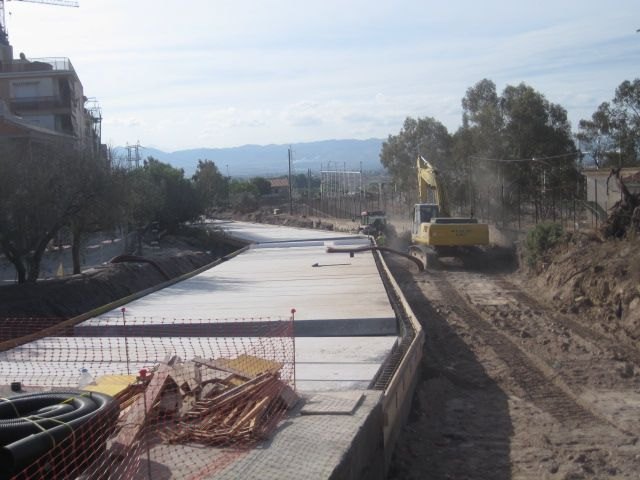 Los encauzamientos de ramblas en las obras de Lorca cuentan con la garantía de los estudios hidrológicos preceptivos