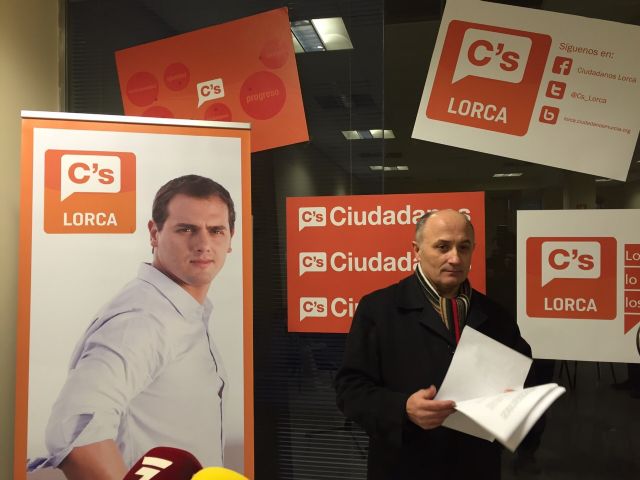 Ciudadanos responde a las 'desafortunadas' declaraciones efectuadas por el Alcalde de Lorca