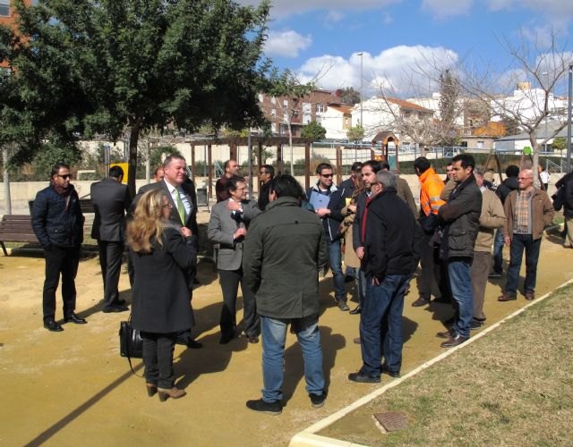 Bernabé destaca en su visita a Lorca que las obras de reconstrucción 'están en su recta final'