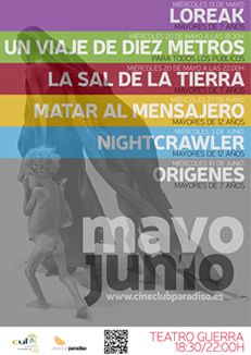 6 proyecciones completan la programación del segundo ciclo de Cineclub Paradiso para los meses de mayo y junio