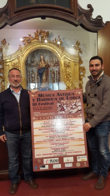 El III Festival de Música Antigua y Barroca de Lorca se celebrará del 8 de noviembre al 19 de diciembre en Santo Domingo, las Clarisas, Santiago y San Francisco