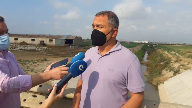 La falta de mantenimiento del canal de evacuación de la rambla de Biznaga en los últimos dos años provoca la obstrucción del cauce entre Purias y Campillo