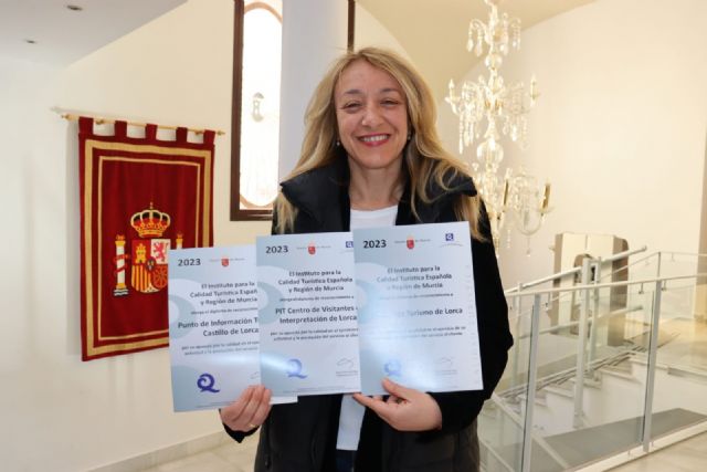 Lorca vuelve a conseguir el distintivo 'Q de Calidad' en el Castillo, el Centro de Visitantes y la Oficina de Turismo