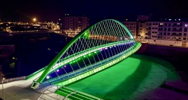 La Pasarela Alcalde Miguel Navarro Molina se iluminará de verde para conmemorar el Día Mundial de la Lucha contra la Miastenia Gravis