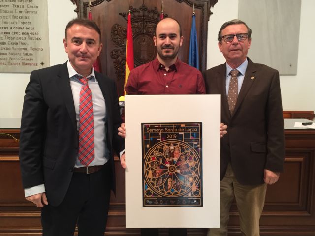 El arquitecto David Galbis Soto se impone en el VII Concurso de Carteles de Semana Santa de Lorca con su obra 'El arte de la Pasión'