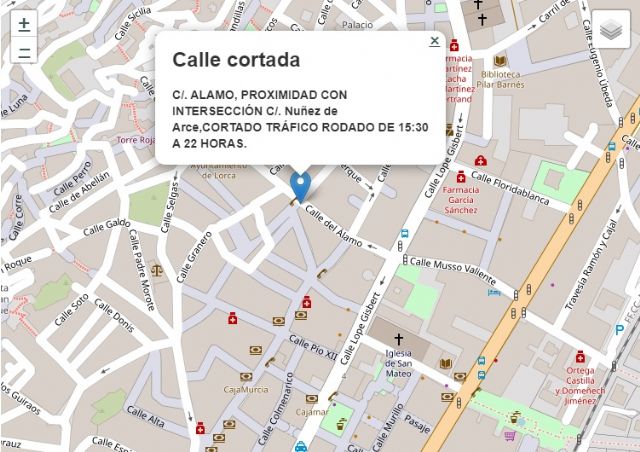 Desde mañana, 5 de febrero, y hasta el próximo miércoles se producirán cortes de tráfico en calle Álamo, en su intersección con Núñez de Arce, debido a mejoras en la red de pluviales