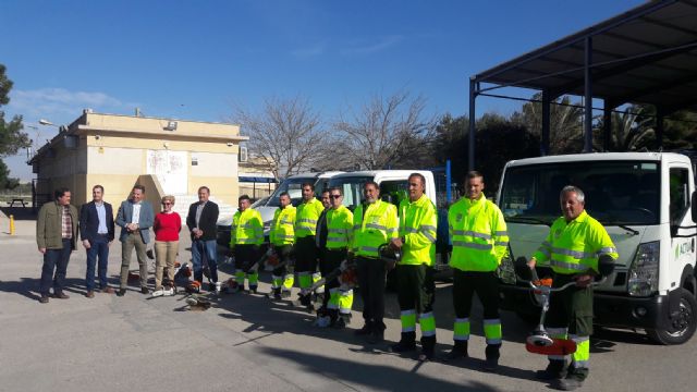 Lorca establece el dispositivo más ambicioso de la historia para la conservación y mejora de las zonas verdes de sus pedanías, triplicando la inversión y los trabajadores
