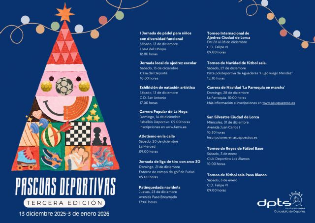 Las 'III Pascuas Deportivas' ofrecen actividades de ocio y hábitos saludables para toda la familia durante la Navidad