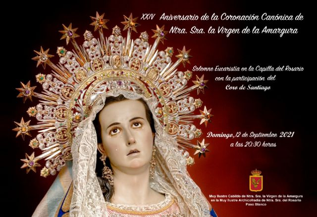El Paso Blanco celebra el XXIV Aniversario de la coronación de la Virgen de la Amargura
