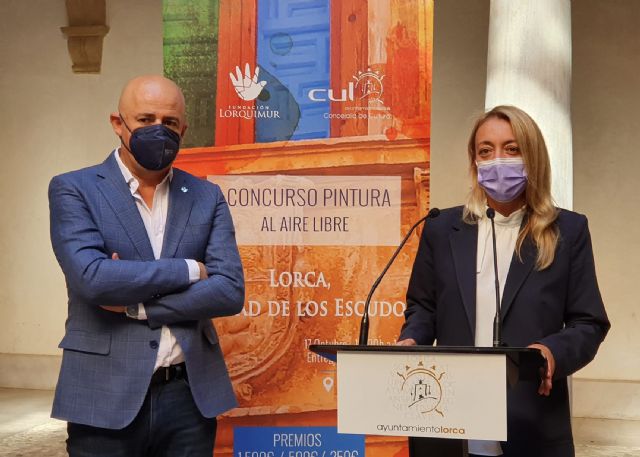 El Ayuntamiento de Lorca colabora con la Fundación Lorquimur en el I Concurso de Pintura Rápida al Aire Libre 'Lorca, Ciudad de los Escudos'