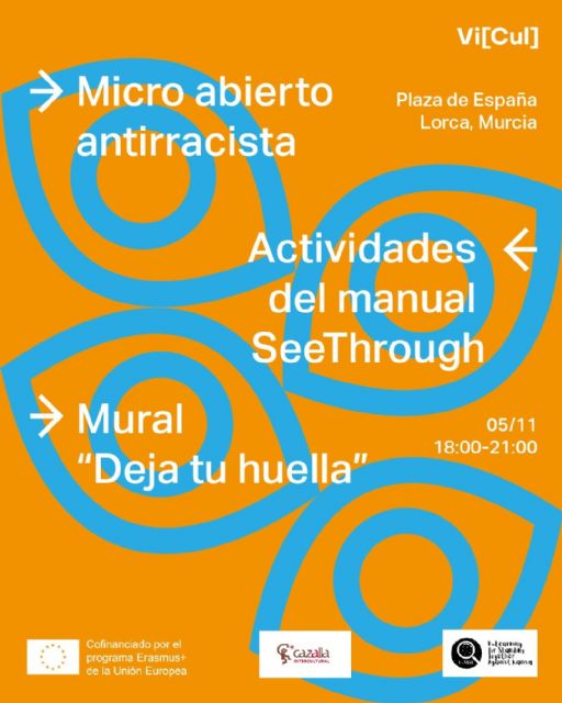 La Plaza España acoge este viernes, 5 de noviembre, un espacio de 'Micro Abierto Antirracista', organizado por Cazalla Intercultural en colaboración con el Ayuntamiento de Lorca