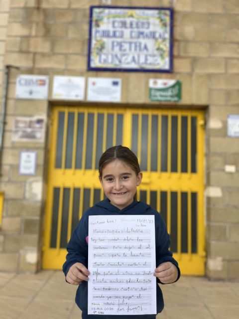 Una alumna de Lorca gana un concurso nacional de redacción para pedir a sus padres que se porten bien con el planeta