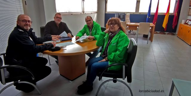 Reunión de LorcaBiciudad y la Concejalía de Seguridad Ciudadana sobre Seguridad Vial