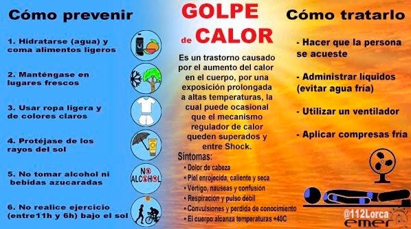 Lorca estará mañana en alerta naranja ante la previsión de temperaturas que podrían superar los 40 grados