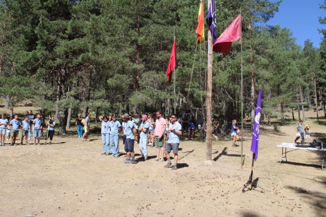 Jornada de 'promesas' en el campamento 'Helios 2023' del grupo Scout Ciudad del Sol en Tragacete