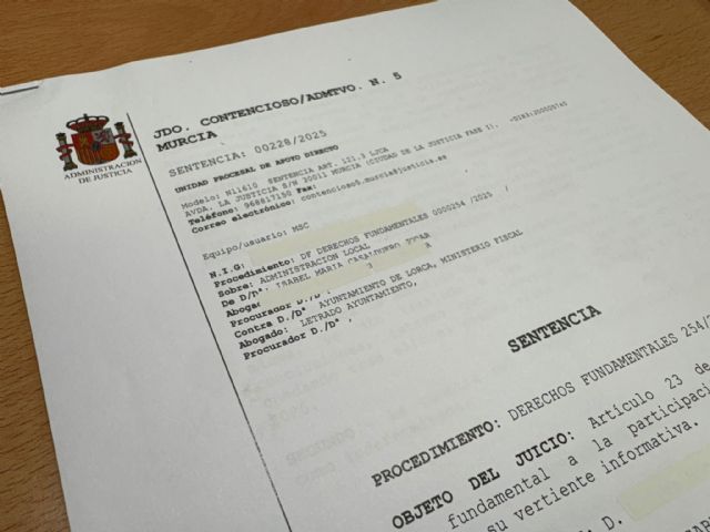 'La justicia condena al PP de Fulgencio Gil por ocultar información y vulnerar uno de los derechos fundamentales de la democracia'