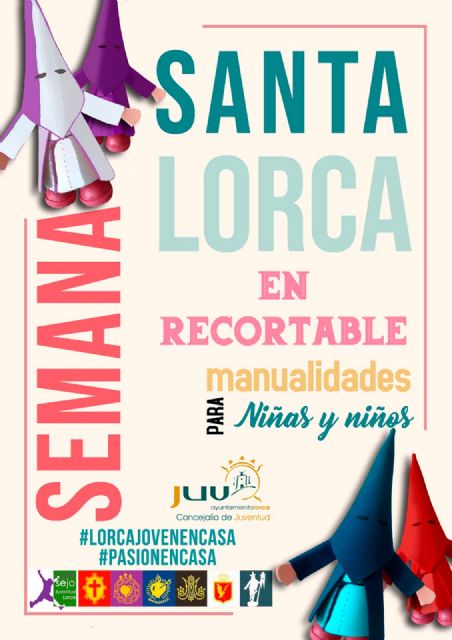 Iniciativa para que los más pequeños disfruten en casa de la Semana Santa lorquina a través de dibujos y manualidades