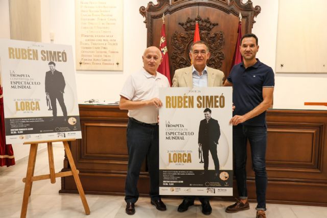 El Auditorio Margarita Lozano acogerá un concierto extraordinario del trompetista Rubén Simeó junto a la Banda de Música de Lorca