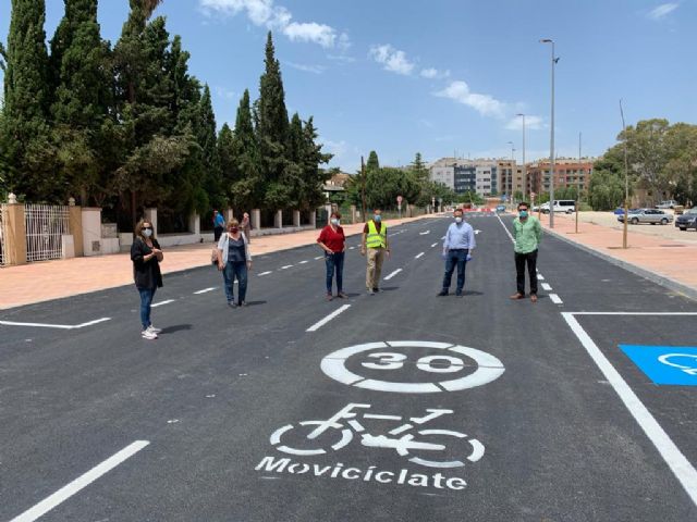 El alcalde de Lorca supervisa la fase final de las obras de acondicionamiento y mejora de infraestructuras del Camino Marín y las calles adyacentes