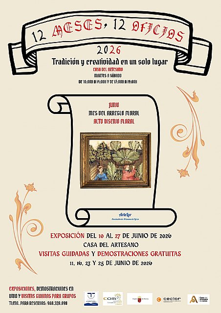 El arte floral, oficio protagonista del mes de junio dentro de la iniciativa “12 meses 12 oficios” de Artelor