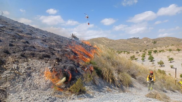 Conato de incendio forestal en El Aljibejo – Diputación de La Escucha (Lorca)