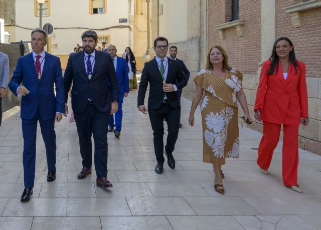 López Miras resalta que el 8 de septiembre, en Lorca, 'es un día para rendir devoción y culto' a la Virgen de las Huertas, patrona de la ciudad