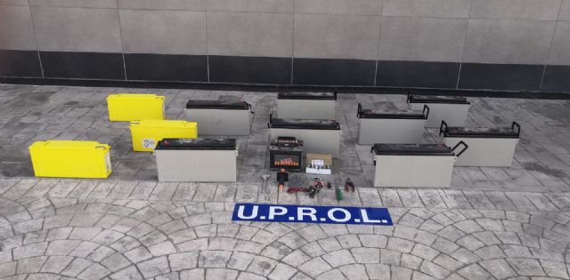 Dos detenidos por Policía Local por el presunto robo de unas baterías en las pedanías del norte