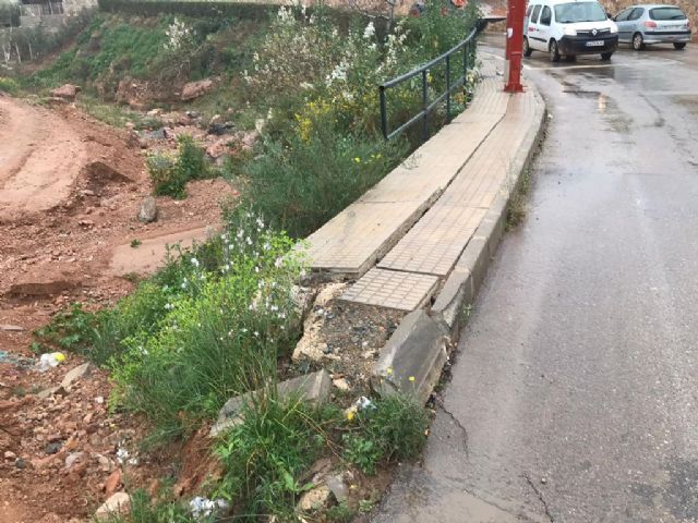 El Ayuntamiento de Lorca llevará a cabo mejoras en zonas de las pedanías de Pozo Higuera y Almendricos que se ven afectadas cada vez que se producen lluvias torrenciales