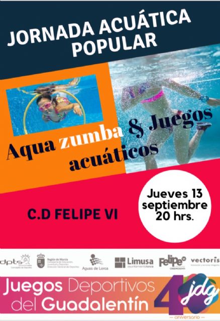 Lunes Saludable en Coy, Jugando al Atletismo en la Calle y Aquazumba, platos fuertes de la semana en los Juegos del Guadalentín