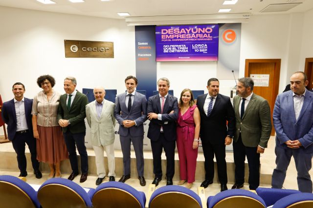 El tejido empresarial de Lorca exige fechas y compromisos firmes para el Corredor Mediterráneo