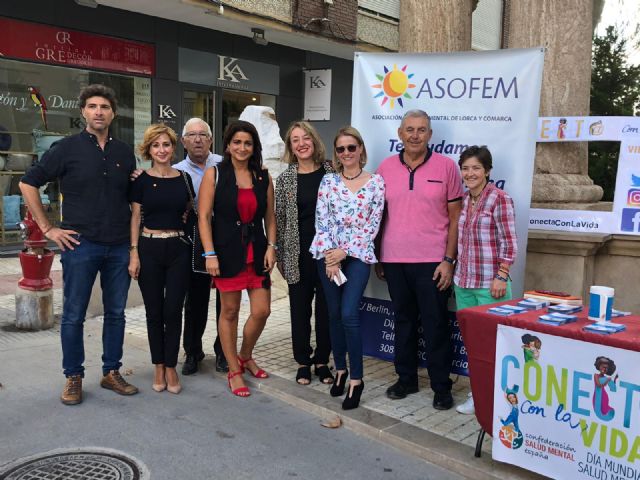 ASOFEM- Asociación Salud Mental Lorca celebra el Día Mundial de la Salud Mental 2019 luchando contra el suicidio bajo el lema 'Conect@ con la vida'
