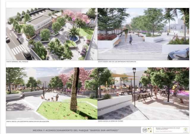El Ayuntamiento de Lorca ampliará el Parque de San Antonio para conseguir dotar al municipio de un nuevo espacio verde y de ocio de 5.000 metros cuadrados