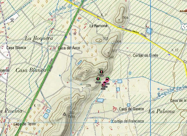 Movilizado operativo del Plan Infomur para apagar un incendio forestal en La Escucha