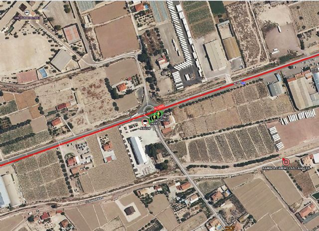 Herido tras estampar su coche contra un muro en La Tercia (Lorca)