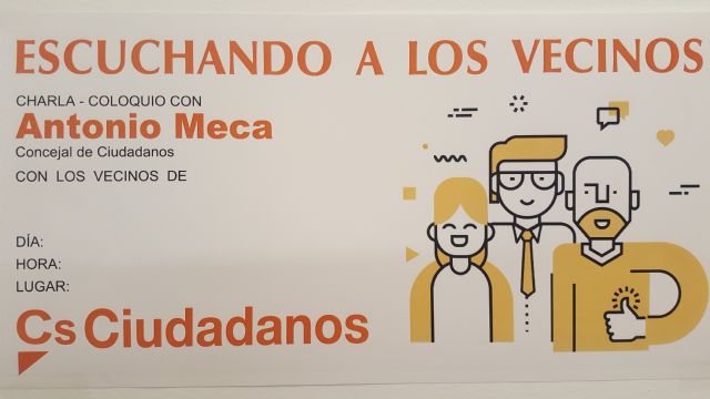 Antonio Meca reforzará el proyecto 'Escuchando a los vecinos'
