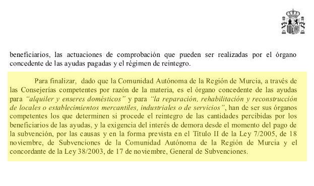 PSOE: 'El Gobierno de Rajoy se lava las manos sobre la problemática por la devolución de las ayudas de los terremotos'