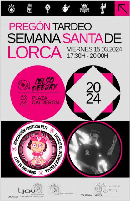 La plaza de Calderón de Lorca acogerá el viernes el primer 'Tardeo Joven Pregón de Semana Santa'