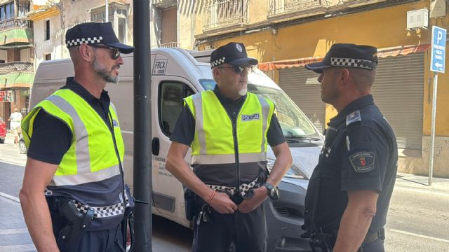 La Policía Local de Lorca detiene a cuatro personas y refuerza la vigilancia de las conductas incívicas con más de un centenar de controles durante la última semana