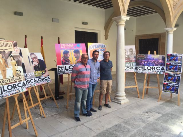 Antonio José, Fangoria y Nancys Rubias, el Show de El Hormiguero, Juanito Makandé y el Canijo de Jerez, Estopa, Los Parrandboleros y La Aventura Canina, entre los conciertos y actuaciones de la Feria 2016 de Lorca